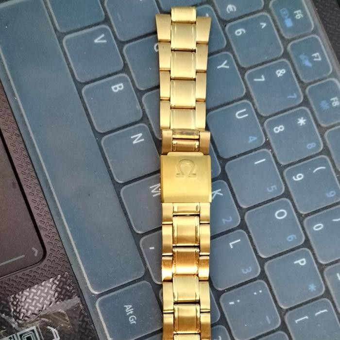 Rantai Jam Tangan Omega Warna Gold Micron