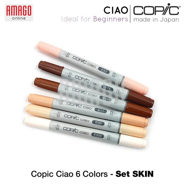 

Copic Ciao - 6 Color Set Skin - Ccm/6Sn Gratisongkir