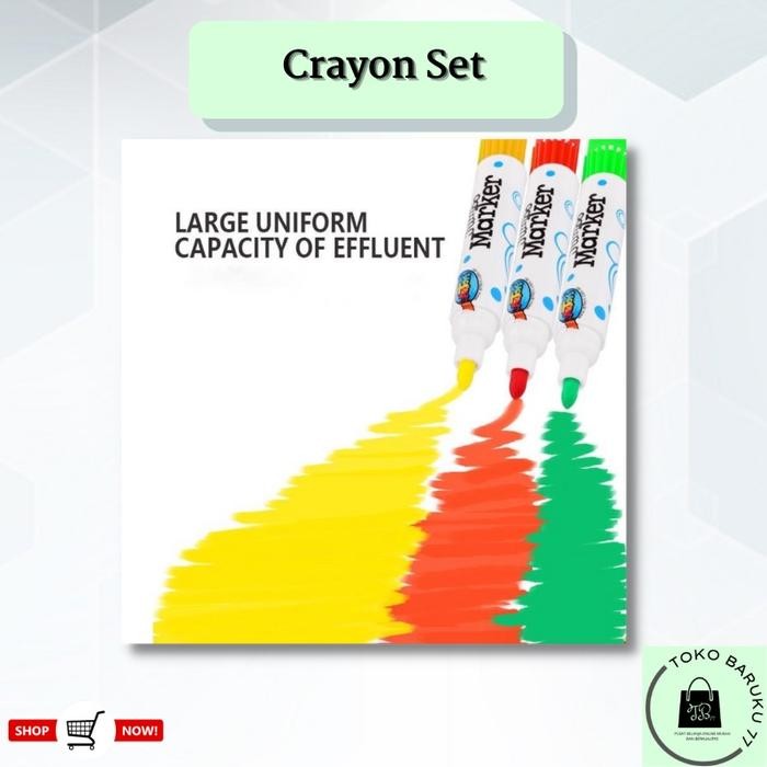 

Pensil Warna Crayon Set 208 Pcs Alat Menggambar Mewarnai Anak Board Paper Markers Gratisongkir