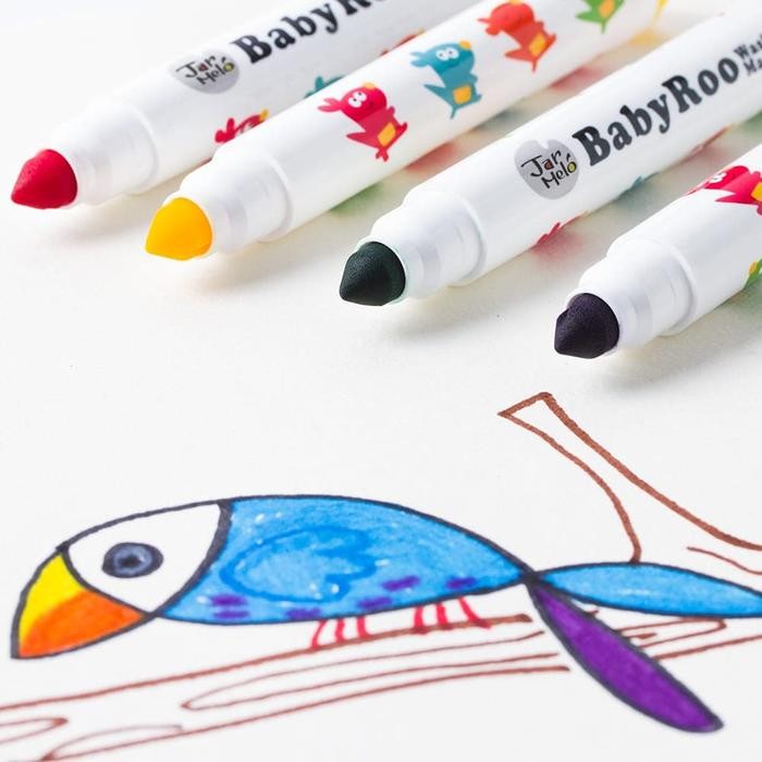 

Joan Miro Babyroo Washable Marker 12 Color Spidol Warna Spidol Anak Gratisongkir