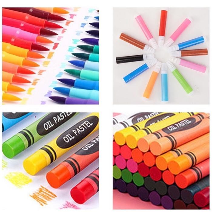 

Alat Gambar Menggambar Set Lengkap Krayon Pensil Warna 208 Pcs Gratisongkir