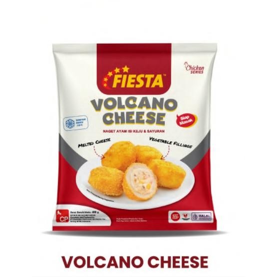 

Ger FIESTA VOLCANO CHEESE 400GR NUGGET AYAM ISI KEJU JAMUR SAYUR HALAL