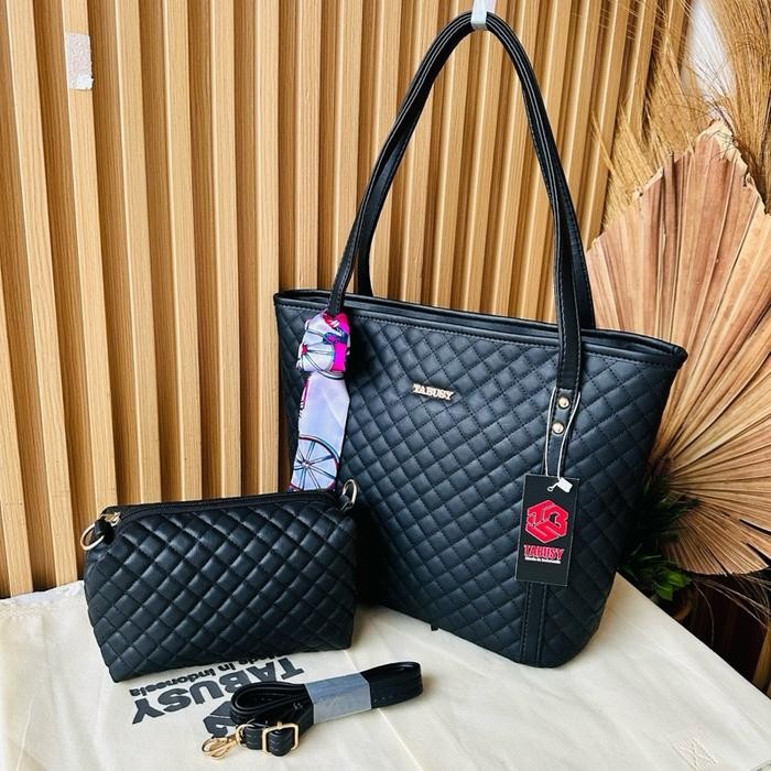 Tabusy Tote Bag Namira Set Kulit,Tas Kuliah Dan Mengaji Ibu2