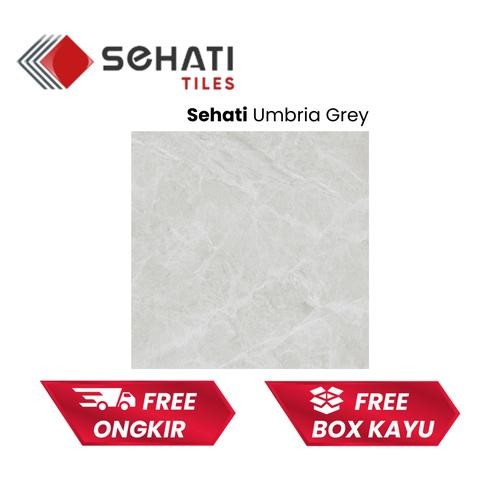 Granit Tile 80x80 Keramik Lantai Dinding Sehati Umbria Grey Abu-abu V6