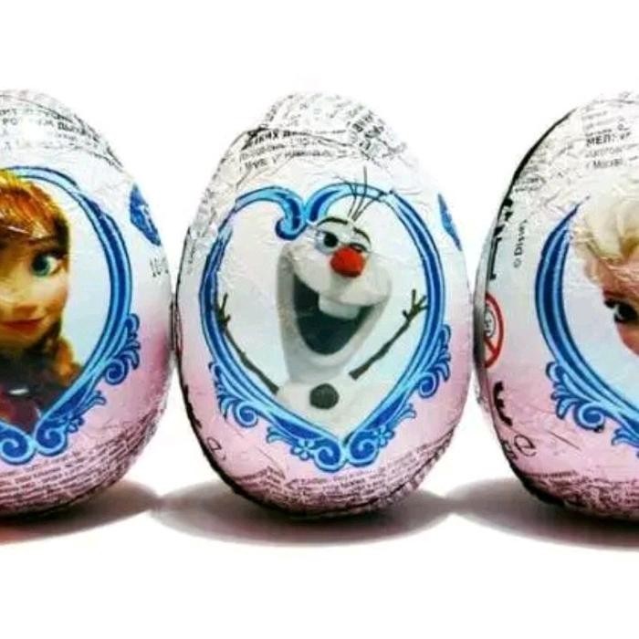 

Ger Zaini Egg Trio Suprise Milk Chocolate with Toys Inside Box Telor Cokelat isi 3 Telur dengan