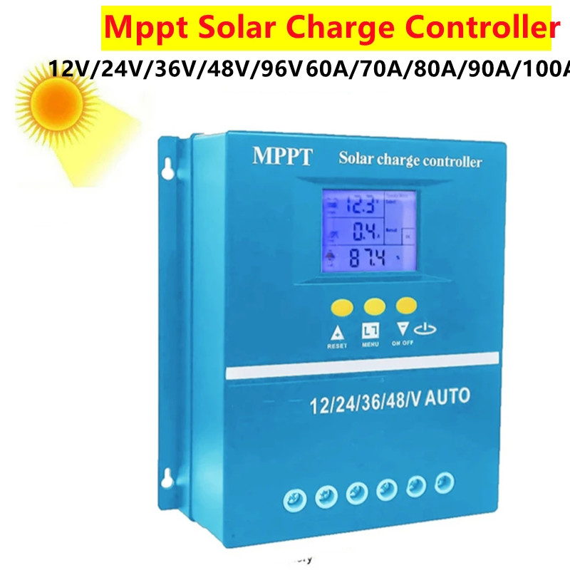 MPPT Solar Charge Controller 12V 24V 36V48V Solar Panel Battery Intelligent Regulator for Lead-acid/