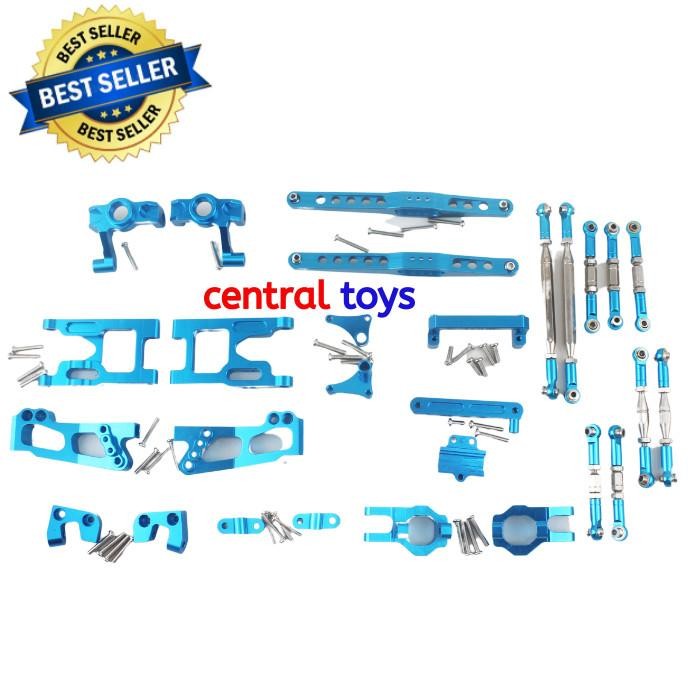 Set Metal Alloy Arm Rc Car Wltoys 12428 12427 12428B Gratisongkir
