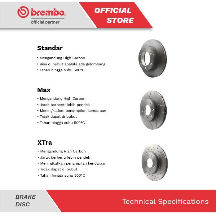 Brake Disc/Rem Cakram Brembo (R) E39 - 523i, 525i, 528i - 09.6841.14 Best Quality