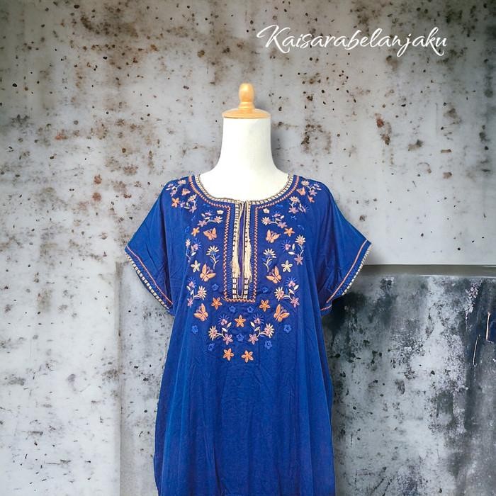 Daster Bordir Model Terbaru /Daster Bordir Mewah Bahan Rayon Twill