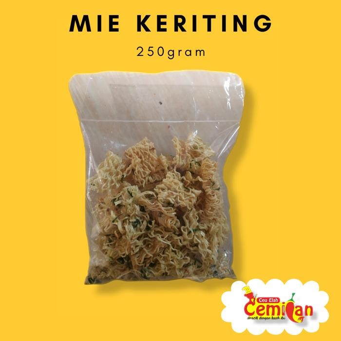 

Mie keriting kering kemasan 250 gram cemilan ceu elah