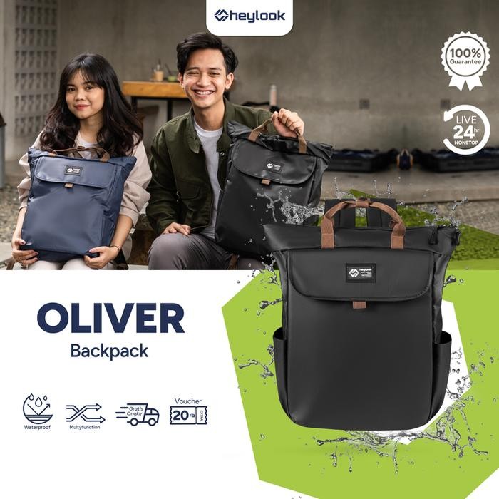 Tas Ransel Oliver Tas Sekolah dan Laptop Pria Wanita
