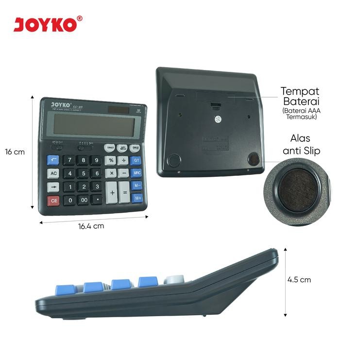

Calculator Kalkulator Joyko Cc-30W 12 Digits Check Correct