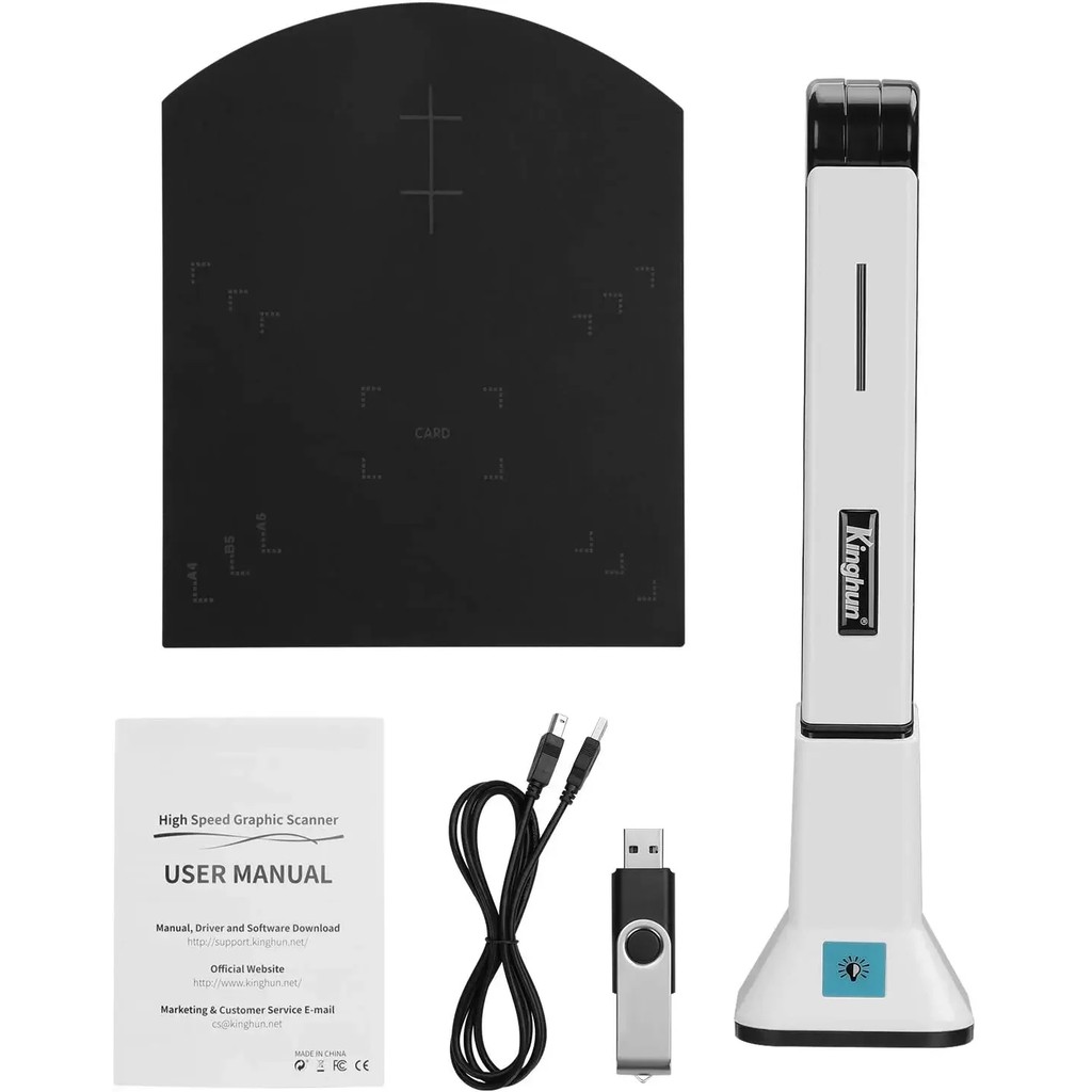 Portable A4 Document Scanner 10 Mega Pixel Book Documents Camera Scanner A4 Paper Files High