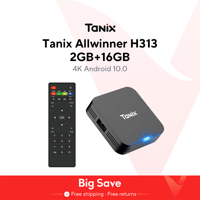 Tanix TX1 Android 10 TV Box 2.4G WIFI 4K 16GB 8GB Global Media Player