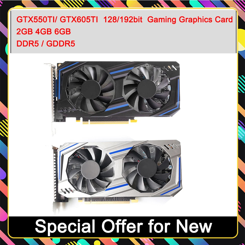 GTX550TI 2GB 4GB 6GB Computer Graphic Card 192bit GDDR5 NVIDIA PCI-E 2.0 HD-Compatible 1050TI Game