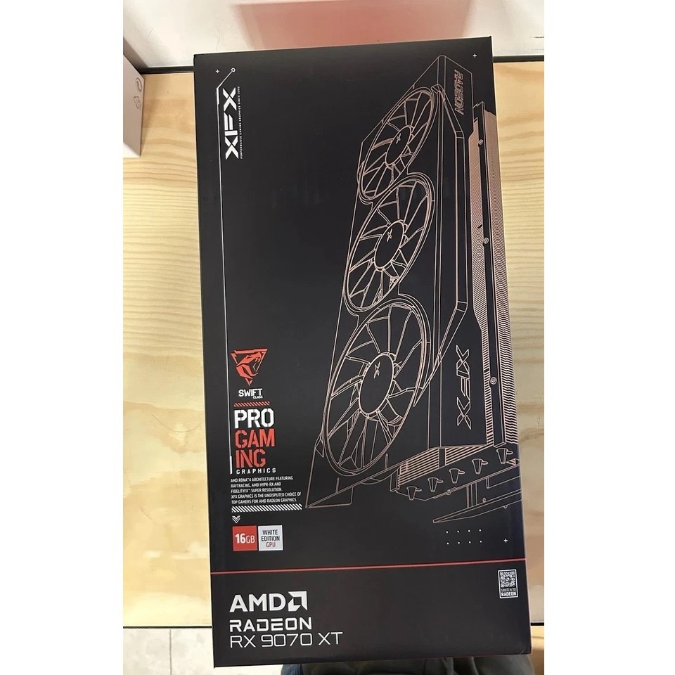 XFX Swift AMD Radeon RX 9070XT White Triple Fan Video Card