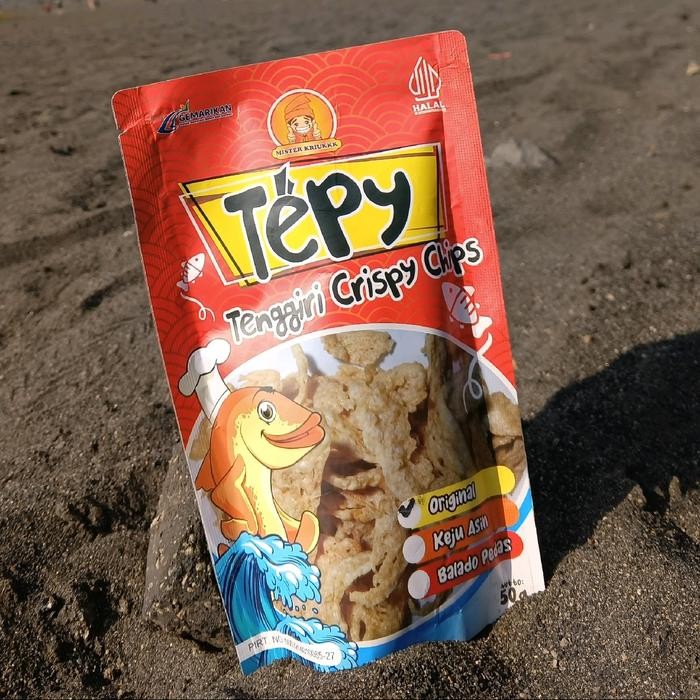 

TePy, Keripik Tenggiri Crispy, Pempek Crispy Chips Cemilan Snack Camilan Kripik Food Pedas Makanan