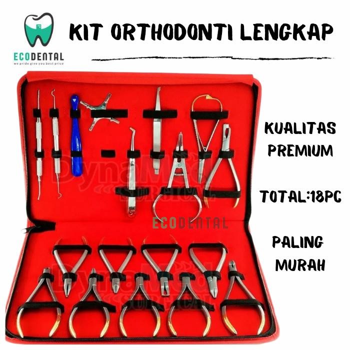 Ready Tang Ortho Set Orthodontic Pliers Kit Lengkap Schezer