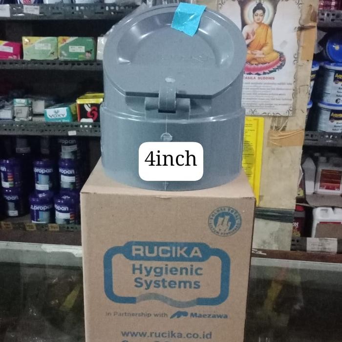 Backflow Valve 4" Inch Rucika PVC