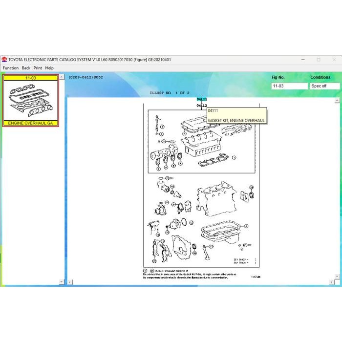 Packing Full Set Toyota Dyna 140HT 140GT Hino Dutro 140HT 140GT Best Quality