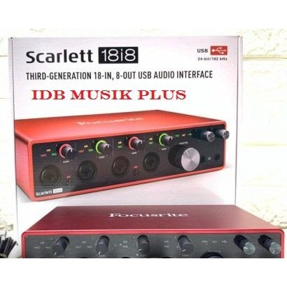 Soundcard Recording Focusrite Scarlett 18i8 3Rd Gen Focusrite