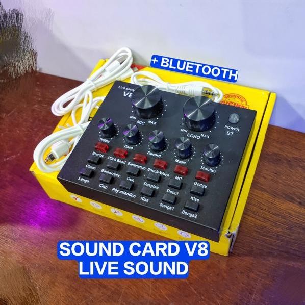 Soundcard V8 Sound Card V8 Soundcard sound V8 + Bluetooth