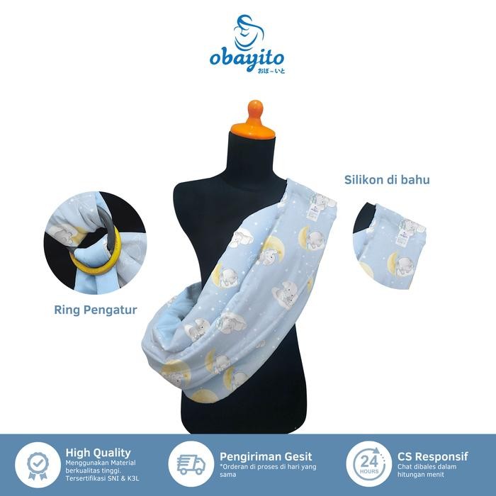Obayito Gendongan Sling Bayi - Gendongan Bayi Samping