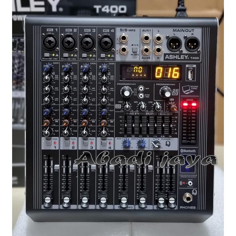power mixer ashley t 400 ashley t400 4 channel resmi