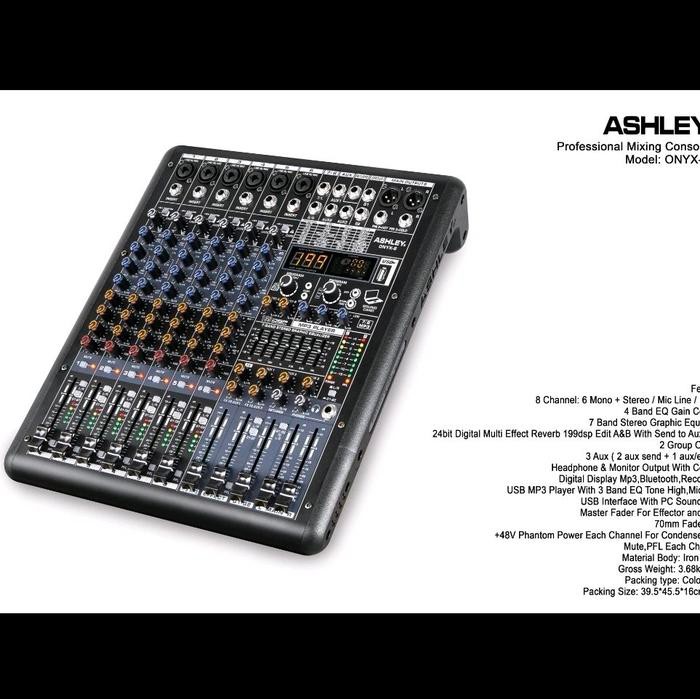 MIXER AUDIO ASHLEY SELECTION6/SELECTION 6 6CH USB-BLUETOOTH