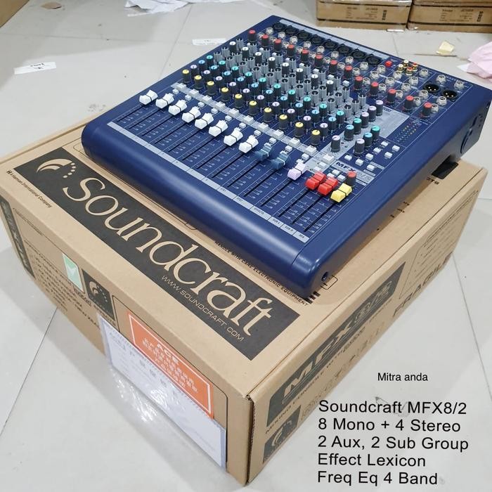 Mixer soundcraft MFX 8-2