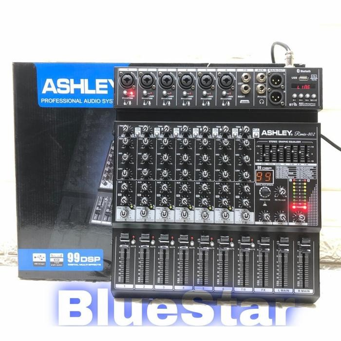 Mixer Ashley Remix 802 8 Channel Bluetooth - Soundcard