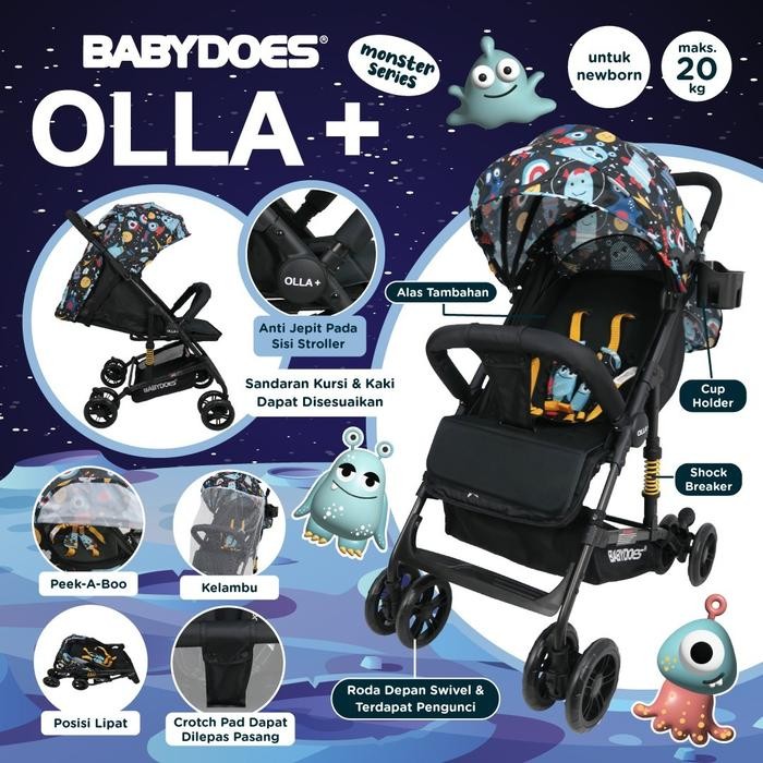 Stroller Babydoes Hola - Kereta Dorong Bayi