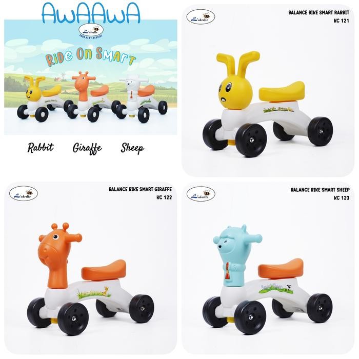 L'ABEILLE Smart Rabbit KC-001 RB BABY WALKER RIDE ON KC 001 RB balance