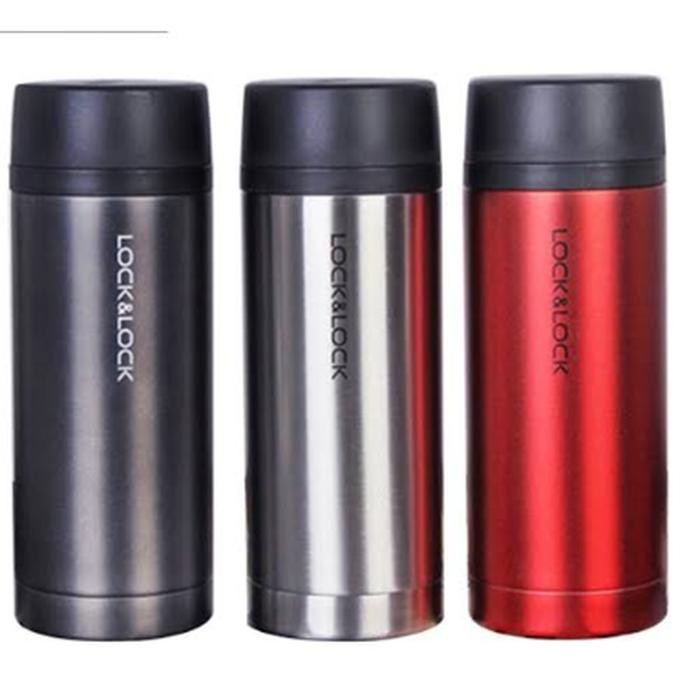 LOCK N LOCK COMPACT TUMBLER 250ML BLACK BOTOL MINUM TERMOS LHC4133 - M