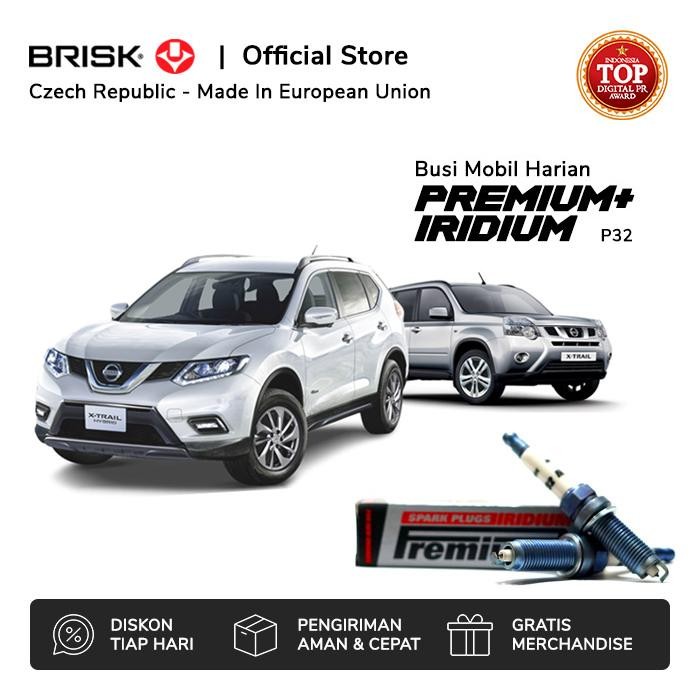 Busi Mobil Nissan Xtrail T31 T32 BRISK Premium Iridium P32 Best Quality