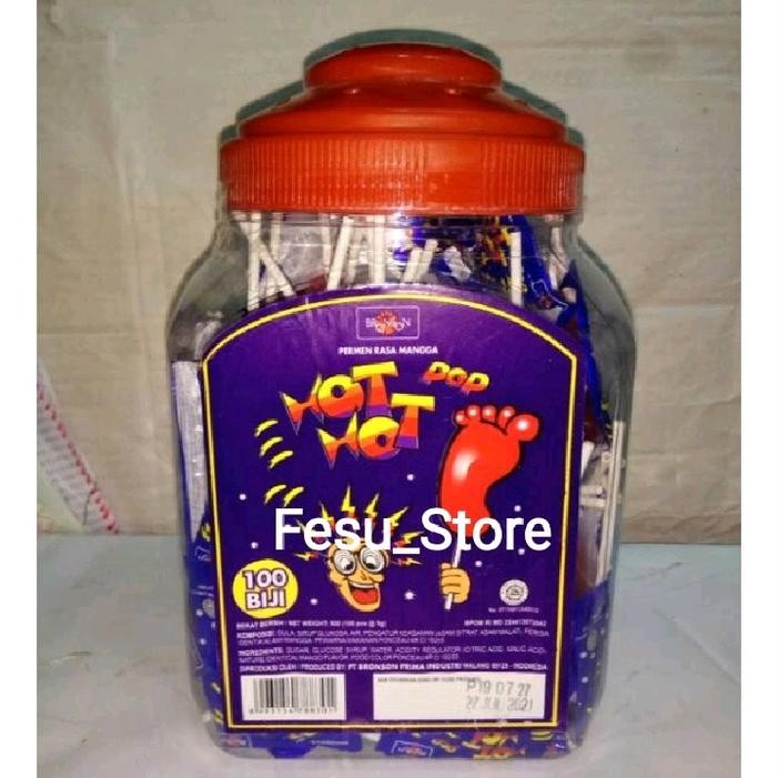 

New Permen kaki hot hot pop isi 100pcs