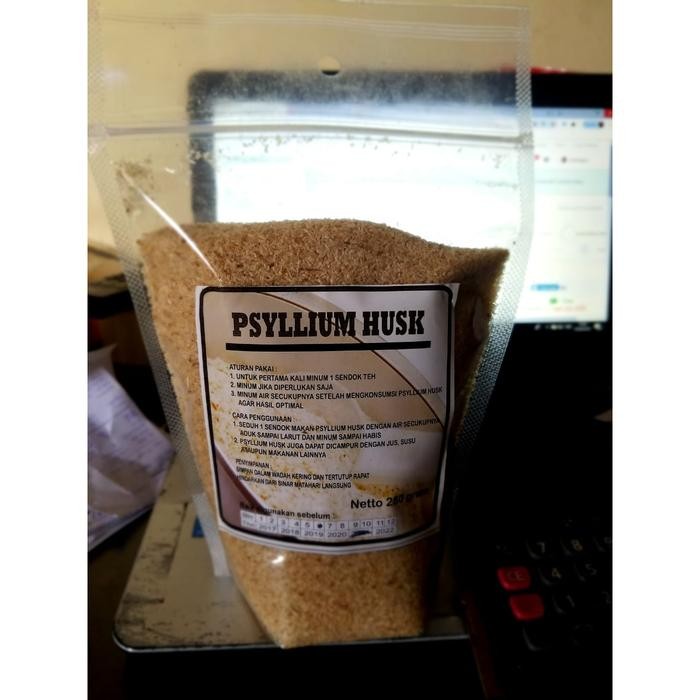 

New jual psylium psyllium husk powder diet serat alami 250 gram