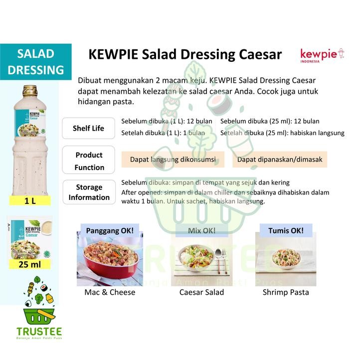 

New Kewpie Salad Dressing / Saus Siram Halal 1 liter