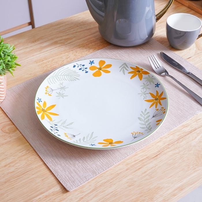 Sav Informa Appetite Set 6 Pcs Pallete Felicia Piring Makan - Kuning Dinner Plate Wadah Hidangan