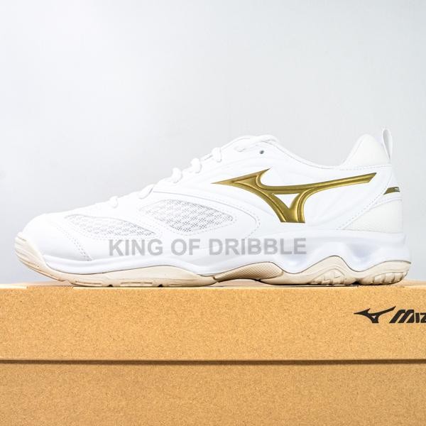 KING OF DRIBBLE Sepatu Volley Mizuno Dynablitz White V1GA212158 Original