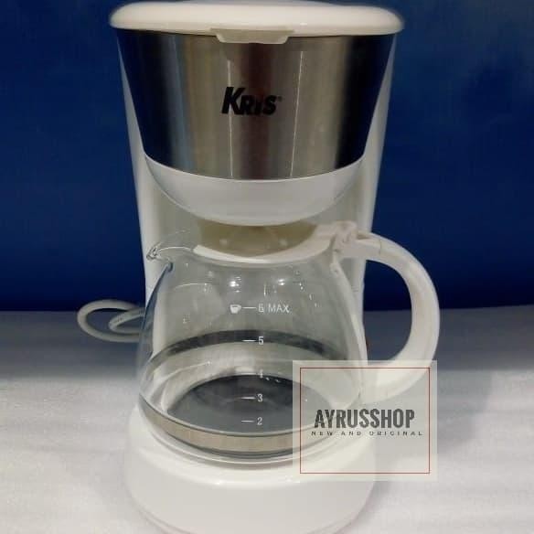 Kris Coffee Maker Drip 0,75L Putih/Mesin Kopi Seduh Listrik Otomatis