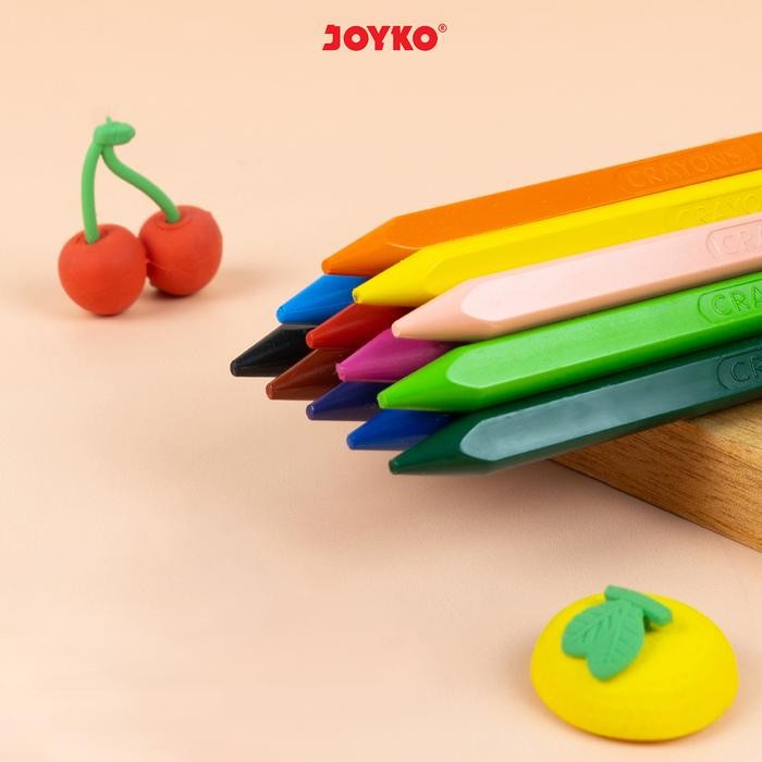 

Krayon Bersih Dapat Dihapus Clean Crayon Erasable Joyko