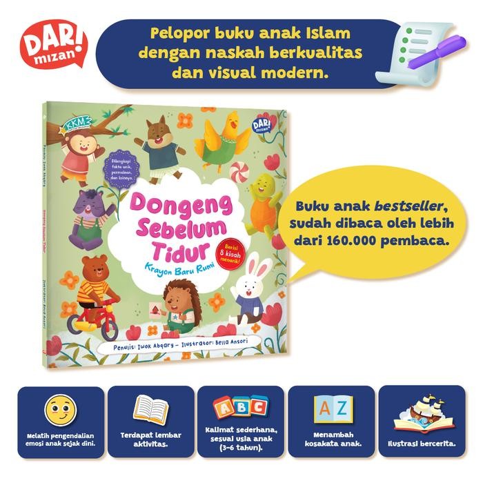 

[Mizan] Buku Anak Kkm: Dongeng Sebelum Tidur: Krayon Baru Rumi