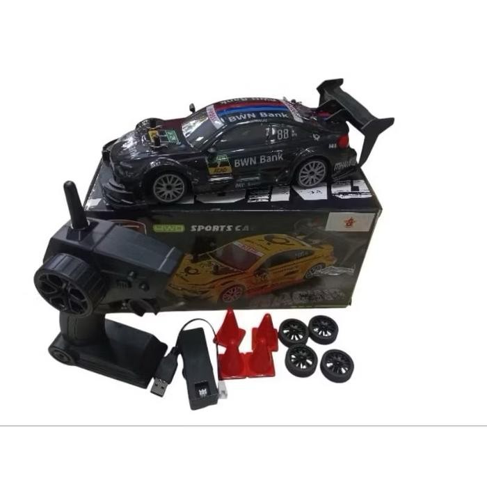 Mainan Mobil Rc Drift Nissan Gtr Bmw 1:20 4Wd Toys