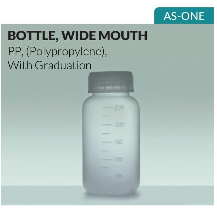 Botol Plastik 2000Ml Wide Mouth W/Graduation Bottle Pp As-One