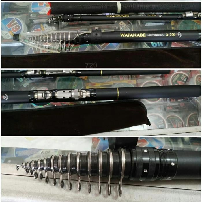 Joran Tegek Kolong Full Carbon Murni bisa di zoom Watanabe import JPG