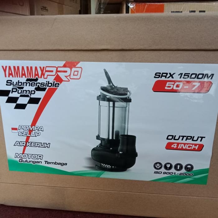 YAMAMAXPRO Pompa Celup Air keruh SRX 1500 - Submersible Pump 4 inch