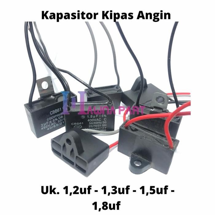 Kapasitor Kipas Angin CBB61 1.2uf 1.3uf 1.5uf 1.8uf 2uf *