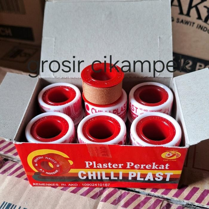 chilli plast plaster perekat kecil isi 12 roll. plaster perban perekat kasa perban luka *