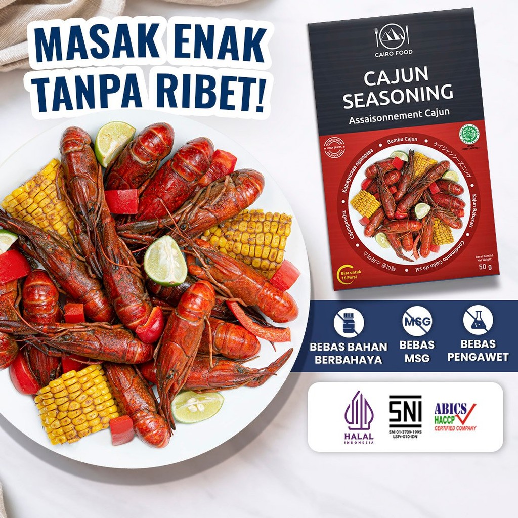 

Bumbu Cajun Tanpa Garam Sehat - Cairo Food